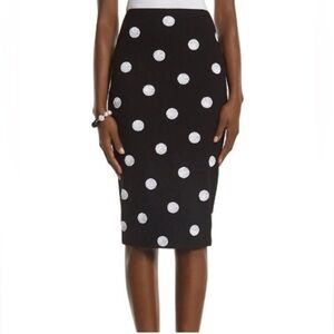 White House Black Market Black sequined pencil Skirt